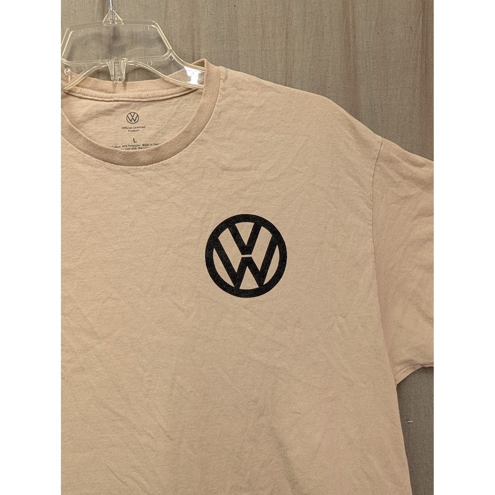 Volkswagen Mens Golden Retriever Dog VW Bus Graphic T-Shirt Tan Large - Picture 6 of 7